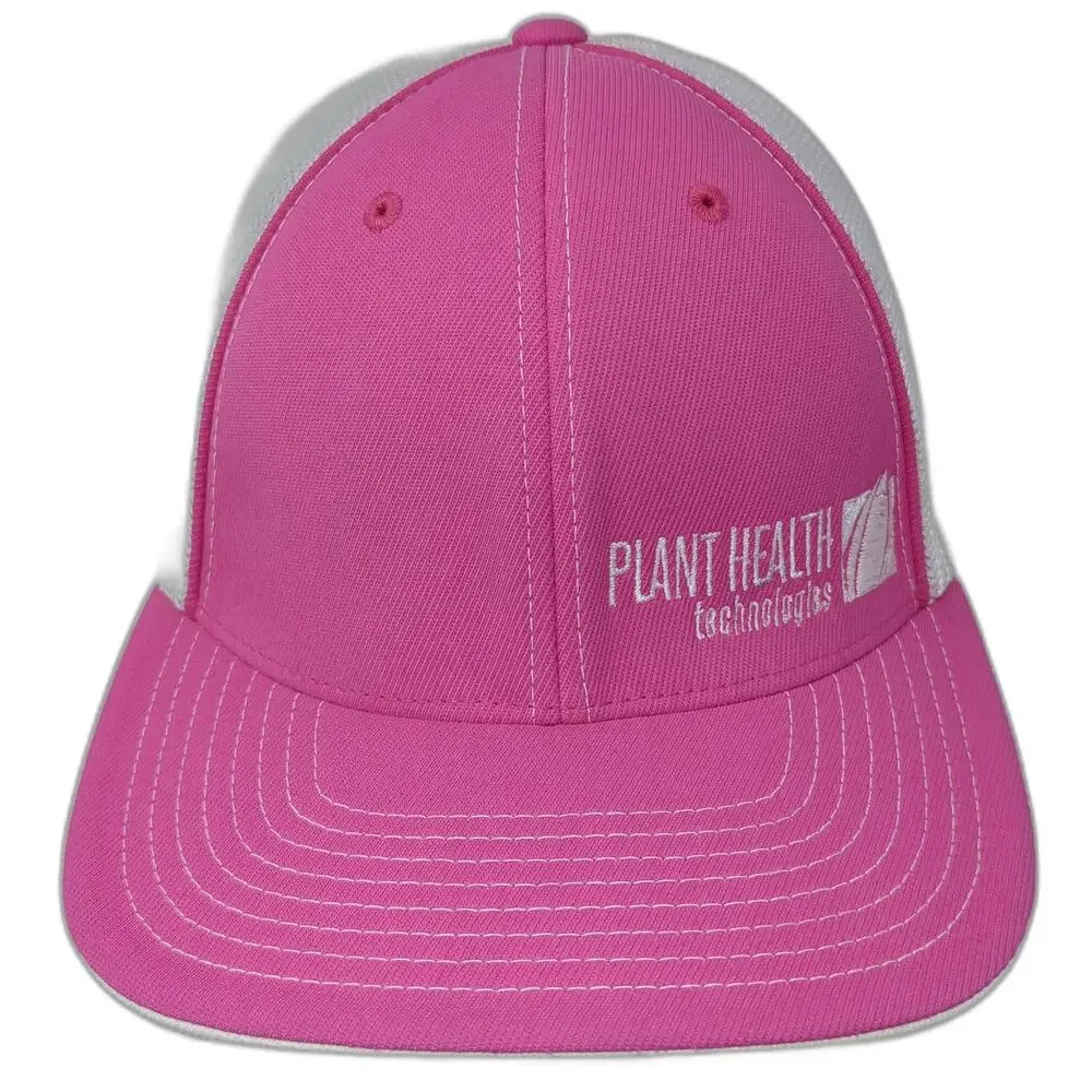 Pacific Headwear Baseball Cap Pink 7 3/8 Plant Health Technologies Mesh Hat